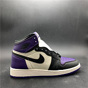 Air Jordan 1 Court Purple Black 555088-501  - 5