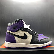 Air Jordan 1 Court Purple Black 555088-501  - 6