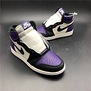 Air Jordan 1 Court Purple Black 555088-501  - 3