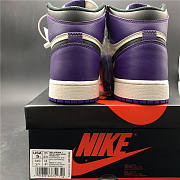 Air Jordan 1 Court Purple Black 555088-501  - 2