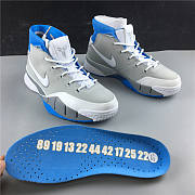 Nike KoBe ZK1 White Gray Blue USA AQ2728-001 - 6