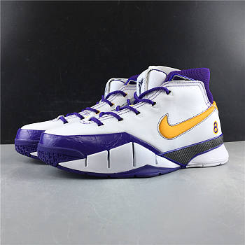 Nike Kobe 1 White Purple Yellow Co-branded AQ2728-101