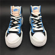 Nike Blazer Mid sacai White Black Legend Blue  BV0072-001 - 4