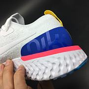 Nike Epic React Flyknit White Racer Blue Pink Blast AQ0067-101 - 2