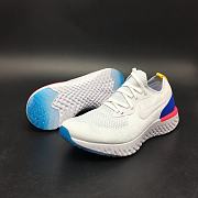 Nike Epic React Flyknit White Racer Blue Pink Blast AQ0067-101 - 4