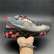 Nike React Element 87 Blue Chill Solar Red AQ1090-006 - 3