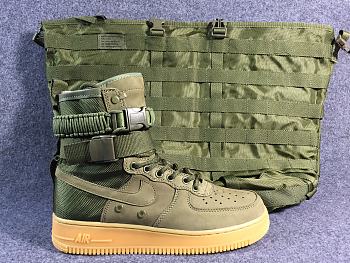 Nike Air Force Boots BlackGum Olive Green Brown 859202-339 