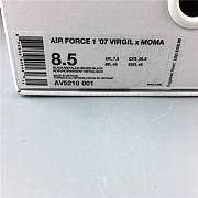 Nike Air Force All Black Silver Hook Orange AV5210-001 - 2