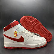 Nike Air Force 1 White University Red 743546-100 - 6