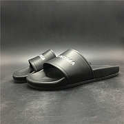 Balenciaga Logo Leather Slip-on Sandal - 3