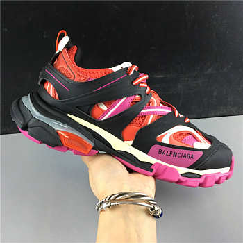 Balenciaga Track Trainers Pink Red
