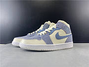 Air Jordan 1 Mid Mixed Textures Blue DA4666-100  - 1