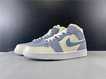 Air Jordan 1 Mid Mixed Textures Blue DA4666-100 