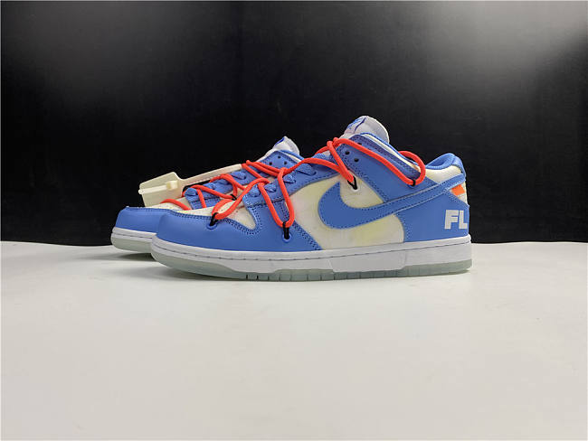 Off-White x Nike Dunk Low White Blue CT0856-403  - 1