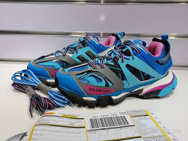Balenciaga Track Blue and Pink Caged 542436W1GB5 - 1