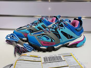 Balenciaga Track Blue and Pink Caged 542436W1GB5