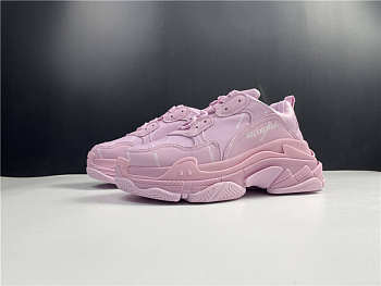 Balenciaga Wmns Triple S Sneaker Allover Logo - Pink 524039 W2FA1 5090 