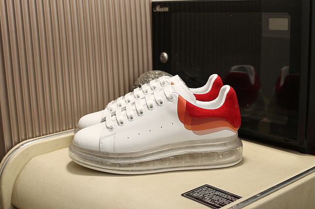 Alexander McQueen Oversized Clear Sole Lust Red  - 1