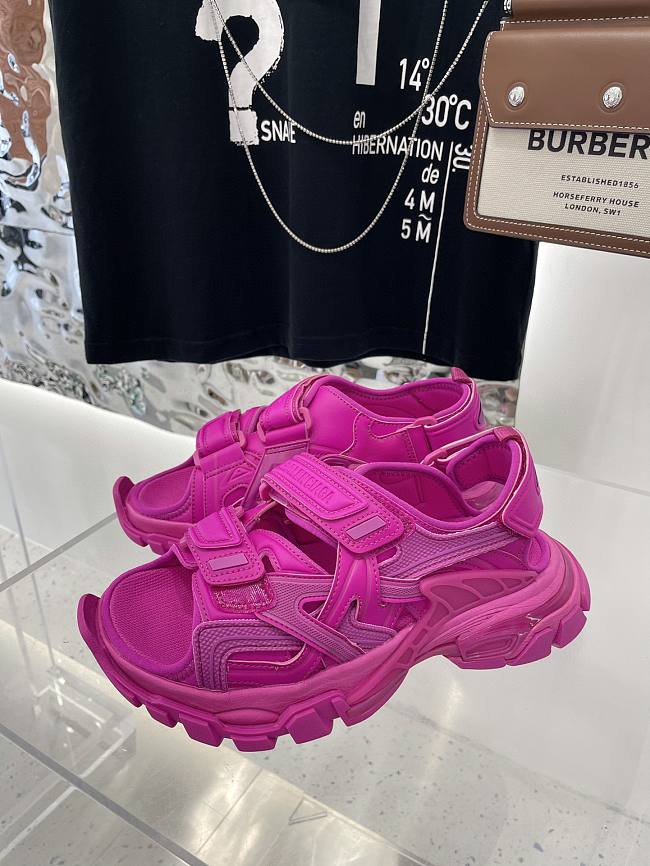 Balenciaga Track Sandal Rose Bubble Gum  - 1