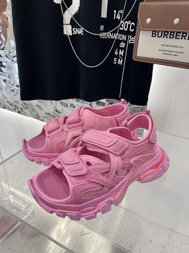 Balenciaga Track Sandal Pink - 1