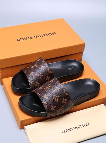 Brown Louis Vuitton Slide