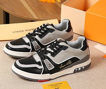 Louis Vuitton LV Trainer Sneaker Low Black Grey 1A54H5