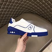 Louis Vuitton LV Trainer Sneaker Low Blue White - 3