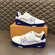 Louis Vuitton LV Trainer Sneaker Low Blue White - 5