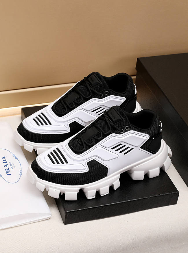 Prada Cloudbust Thunder Black and White Sneakers - 1