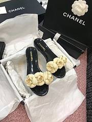 Chanel PVC Slides with Camellia Flowers - 5