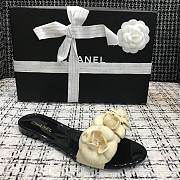 Chanel PVC Slides with Camellia Flowers - 3