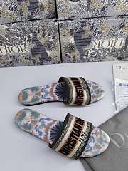 Dior Cruise Dway Slippers Blue Jungle - 6