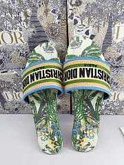 Dior Cruise Dway Slippers Green Jungle - 4