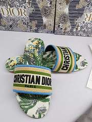 Dior Cruise Dway Slippers Green Jungle - 5