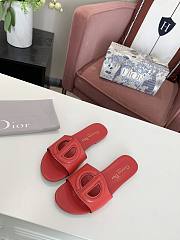 Dior D-Club Slide Red Calfskin - 2