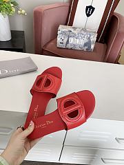 Dior D-Club Slide Red Calfskin - 4