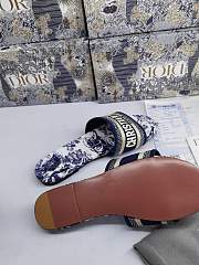 Dior Dway Slide Slippers Blue Jungle - 4