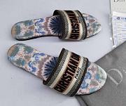 Dior Cruise Dway Slippers Blue Jungle - 1