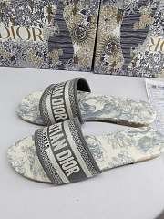 Dior Dway Slide Slippers White Jungle - 4