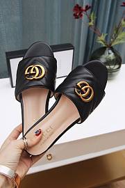 Gucci Black Matelassé GG Jolie Sandals - 4