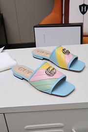 Gucci Women's slide with Double G Blue - 1