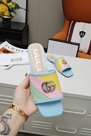 Gucci Women's slide with Double G Blue - 2