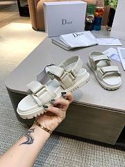 Dior Dioract Sandal White Lambskin KCQ547LAB_S03W - 5