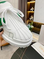 Dior-ID Sneaker White and Green Calfskin and Rubber KCK278BCR_S31W - 2
