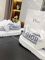 Dior-ID Sneaker White and French Blue Technical Fabric KCK309TNT_S93B - 5