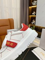 Dior-ID Sneaker White and Red Calfskin and Rubber KCK278BCR_S30W - 4