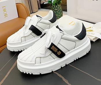 Dior-ID Sneaker White and Deep Blue Calfskin and Rubber KCK278BCR_S29W