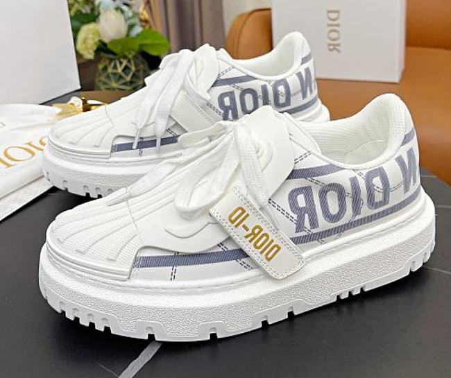 Dior-ID Technical Fabric Sneaker KCK309TNT_S93B, White, from 34 to 42