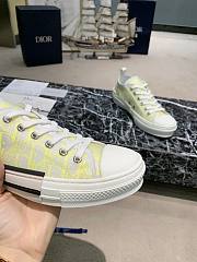 Dior B23 Low White Yellow Oblique 3SN249YNT_H160 - 5