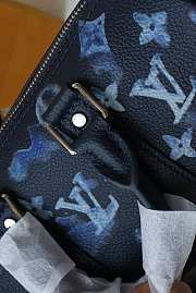 Details Keepall XS Monogram Ink Watercolor Blue M57844 Size 21x12x9 cm  - 2